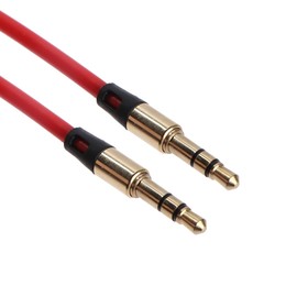 Кабель аудио AUX Cablexpert CCAB-01-35MM-1MB, Jack 3.5 мм(m)-Jack 3.5 мм(m), 1м, красный