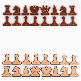 Набор магнитных фигур для демонстрационных шахмат ′Время игры′, 32 шт, 5 х 4 см в Донецке