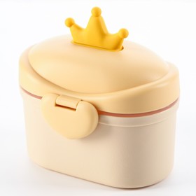 Контейнер для хранения детского питания "Корона", малый, цвет желтый