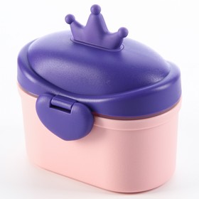 Контейнер для хранения детского питания "Корона", малый, цвет розовый