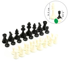 Турнирные шахматные фигуры Leap, 34 шт,  король h=9.5 см