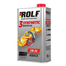 Масло моторное Rolf 3-Synthetic 5/30 ACEA C3, синтетическое, 1 л 9095624
