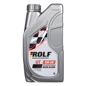 Масло моторное Rolf GT 5/30 ACEA A3/B4, синтетическое, 1 л 9095634