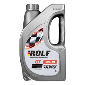 Масло моторное Rolf GT 5/30 SN/CF, синтетическое, пластик, 4 л 9095637