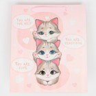 Пакет ламинированный «Котики», радужная голография, ML 23 х 27 х 11,5 см 7569789