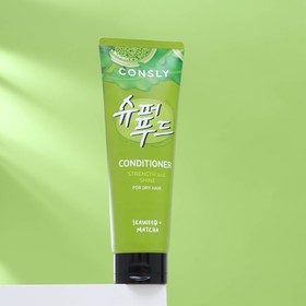 Кондиционер "Consly" с экстрактами водорослей и зеленого чая матча для силы и блеска волос, 25 мл