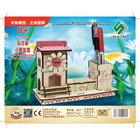 Сборная деревянная модель  «Цветочный коттедж-органайзер», 60 штук - фото 6518798