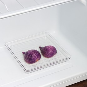 Контейнер для холодильника Berkana, 15,2×15,2×1,5 см, цвет прозрачный