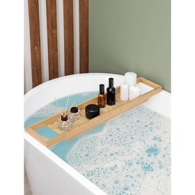 Полка для ванной SAVANNA, 70×14×4,5 см, бамбук