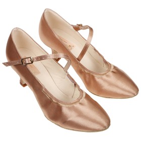 Туфли-лодочки танцевальные для женского стандарта, модель 011dR, сатин, размер 37