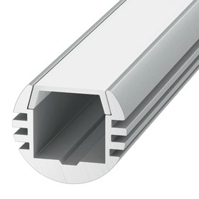 Алюминиевый профиль SWG, накладной, 2 м, 19x15 мм, матовый рассеиватель, 2 загл.