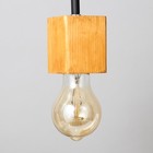 Лампа настольная "Хью-1" коричневый/черный 20х20х55см - фото 801888313