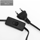 Лампа настольная "Хью-1" коричневый/черный 20х20х55см - фото 801888315