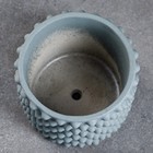 Горшок "Точки" 15*15*12см, серый - фото 801888424