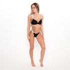 Комплект женский (топ/трусы), цвет чёрный МИКС, размер 95С - фото 802543162