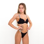 Комплект женский (топ/трусы), цвет чёрный МИКС, размер 95С - фото 803021478