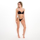 Комплект женский (топ/трусы), цвет чёрный МИКС, размер 95С - фото 803021480