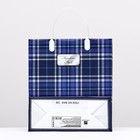 Пакет "Роял", синий, мягкий пластик, 26 x 23 см, 100 мкм 9079514