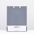 Пакет "Синяя клетка", мягкий пластик, 41 x 32 см, 120 мкм 9079813