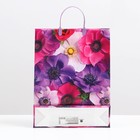 Пакет "Экзотические цветы", мягкий пластик, 42 x 32 см, 120 мкм 9079816