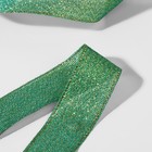 Лента парчовая, 20 мм, 23 ± 1 м, цвет зелёный 7863191