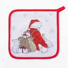 Набор кухонный Доляна From Santa: подставка, прихватка - фото 801892716