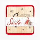 Набор кухонный Доляна From Santa: подставка, прихватка - фото 801892721
