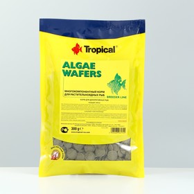 Корм Tropical Algae Wafers для растительноядных рыб , тонущие чипсы, 300 г