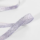 Лента парчовая, 6 мм, 23 ± 1 м, цвет фиолетовый 9103615