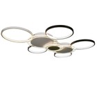 Люстра с ПДУ "Мноро" 8хLED 250Вт 3000-6000К черно-белый 114х76 см - фото 801983907