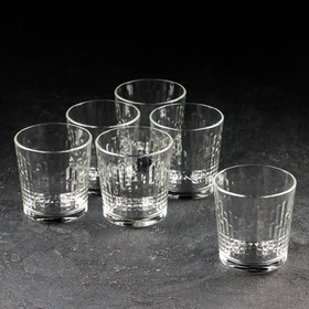 Набор стаканов низких «Асимметрия», 250 мл, 6 шт