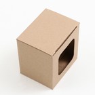 Коробка под кружку, с окном, 12 х 9,5 х 12 см 9082616