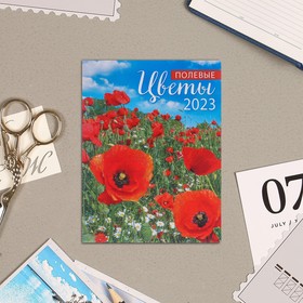 Календарь отрывной на магните "Полевые цветы" 2023 год, 13х9,5см