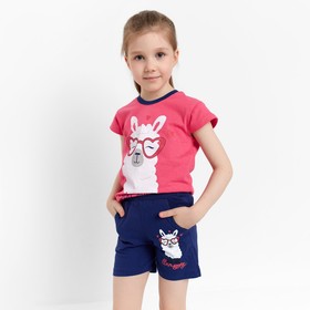 {{photo.Alt || photo.Description || 'Комплект для девочки (футболка, шорты), цвет розовый/тёмно-синий, рост 116 см'}}