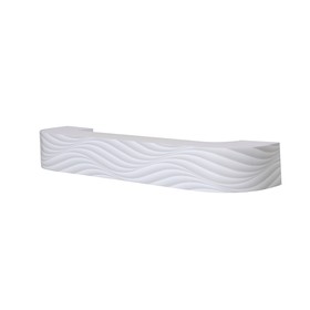 Карниз «Волна 3D», потолочный, трехрядный УК 3, 280 см, цвет белый