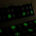 Комплект: пододеяльник и 2 наволочки «Снежинки» 143х215 см, 50х70 см - 2 шт, 100% хлопок - фото 801937649