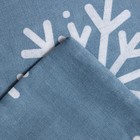 Комплект: пододеяльник и 2 наволочки «Снежинки» 143х215 см, 50х70 см - 2 шт, 100% хлопок - фото 801937652