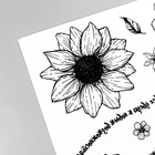 Татуировка на тело "Бутоны" 10х15 см - фото 801937898