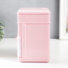 Копилка пластик "Сейф. Коровка" кодовый замок, звук АА розовый 13х12х19 см - фото 801903446