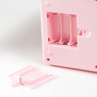 Копилка пластик "Сейф. Коровка" кодовый замок, звук АА розовый 13х12х19 см - фото 801903448