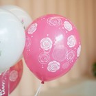 Шар латексный 12" «Розы», ассорти, набор 5 шт., МИКС 9103393
