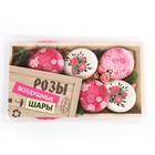 Шар латексный 12" «Розы», ассорти, набор 5 шт., МИКС 9103393