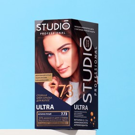 Стойкая крем-краска волос Studio Professional "Volume Up", тон 7.73 янтарно-русый, 115 мл