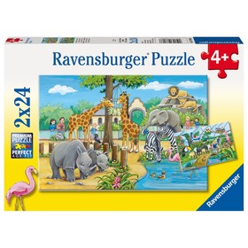 Набор пазлов Ravensburger «Добро пожаловать взоопарк», 2 штуки, 24элемента 9128494