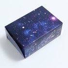 Упаковка на 6 капкейков с окном "Новогоднее серебро", 25 х 17 х 10 см 7995431