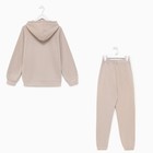 Костюм женский (толстовка и брюки) MIST Good, р. 52-54, бежевый - фото 802136170