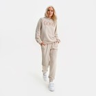Костюм женский (толстовка и брюки) MIST Good, р. 52-54, бежевый - фото 802136166
