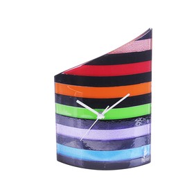 Часы настольные "Разноцветные полосы", 21 × 26 см
