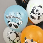 Шар латексный 12" «С ДР! Панды», шелкография, набор 25 шт., МИКС 9101211