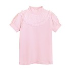 Джемпер с коротким рукавом для девочки, рост 152 см, цвет нежно-розовый - фото 7898192